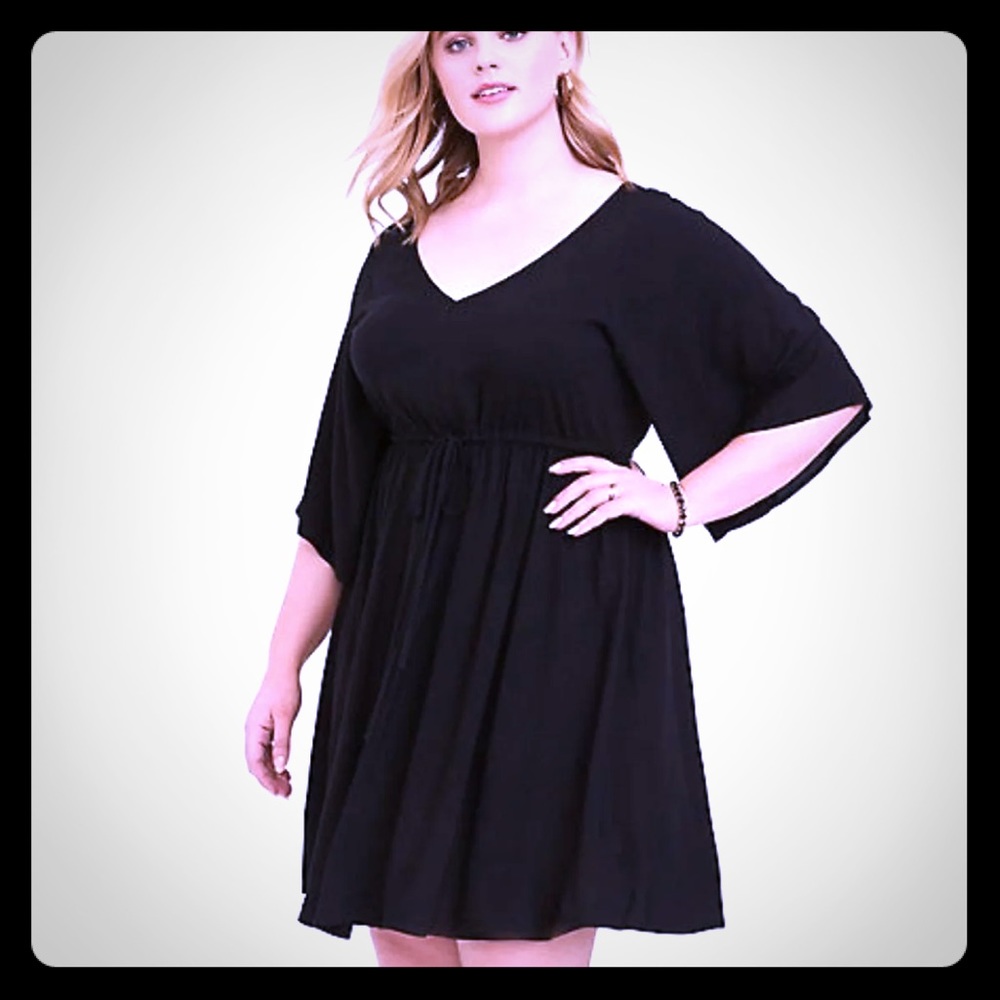 Torrid sz 4 challis kimono skater dress NWT